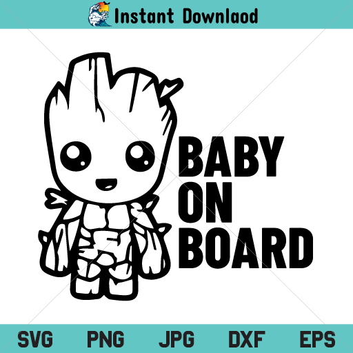 Download Baby Groot On Board Svg Baby On Board Groot Svg Png Svgsea