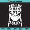 Feelin' Willie Lucky SVG, Willie Nelson Shamrock SVG, St Patrick's Day SVG, PNG, DXF, Cricut, Cut File, Clipart, Silhouette