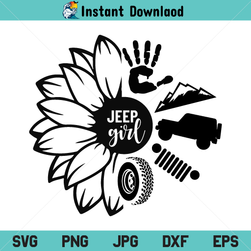 Jeep Girl Decal SVG
