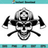 Firefighter Skull SVG, Firefighter Skull SVG File, Firefighter Skull