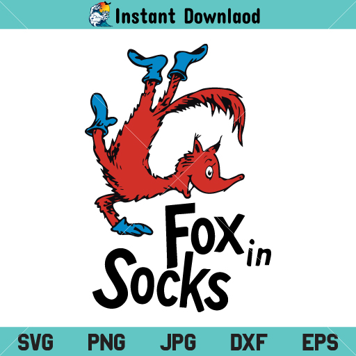 Fox In Socks Dr Seuss SVG, Fox In Socks SVG, Dr Seuss SVG SvgSea