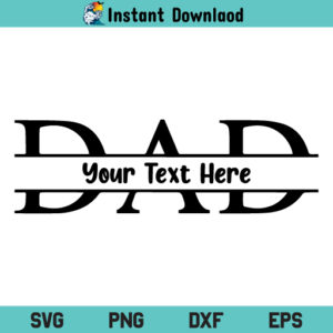 Dad Monogram SVG, Dad Split Monogram SVG, Dad SVG, Custom Dad Monogram SVG, Father's Day, Dad Monogram, SVG, PNG, DXF, Cricut, Cut File