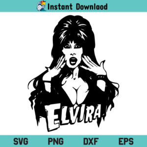 Elvira SVG, Elvira Mistress SVG, Halloween SVG, Elvira Mistress of the Dark SVG, Elvira Mistress Halloween SVG, PNG, DXF, Cricut, Cut File