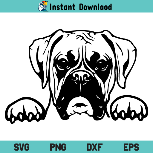 Boxer Dog SVG, Boxer Dog SVG File, Boxer Dog SVG Design, Boxer SVG, Dog
