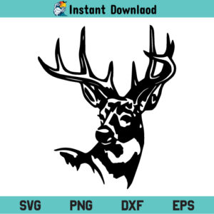 Buck Head Deer SVG, Buck Deer Head SVG File, Buck Deer SVG, Buck Deer SVG File, Buck Deer Face SVG, Buck Deer Face SVG File Design, Buck Deer, Buck Head Deer, Buck Deer Face, SVG, PNG, DXF, Cricut, Cut File