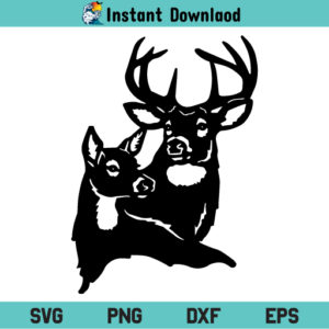 Deer Head SVG, Deer Head SVG File, Deer Head SVG Design, Deer SVG, Head SVG, Deer SVG File, Black Deer Head SVG, Baby Deer SVG, Deer Head, SVG, PNG, DXF, Cricut, Cut File