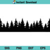 Tree Line SVG, Forest Line SVG, Forest Tree Line SVG, Forest SVG, Trees SVG, Pine Tree SVG, Tree Line SVG File, Forest Line SVG File, Tree Line, Forest Line, Nature, Camping, Woods, SVG, PNG, DXF, Cricut, Cut File