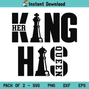 His Queen Her King Chess SVG, His Queen Her King SVG, His Queen Her King SVG File, Chess SVG, Husband Wife SVG, Queen and King SVG, King Queen SVG, His Queen Her King Chess, SVG, PNG, Cricut, Cut File