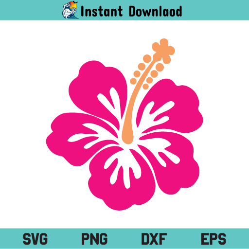Hibiscus SVG, Hibiscus SVG Cut File, Hawaiian Flower SVG, Hibiscus Hawaiian Flower SVG, Flower SVG, Hibiscus, SVG, PNG, DXF, Cricut, Cut File