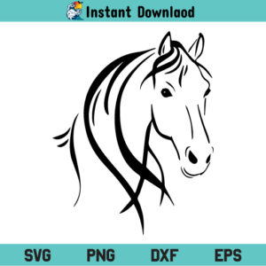 Horse Head SVG, Horse Head SVG File, Horse Head SVG Design, Horse SVG, Horse Face SVG, Animals SVG, Horse Head, Horse Face, Horse, SVG, PNG, DXF, Cricut, Cut File