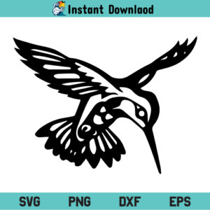 Hummingbird SVG File, Hummingbird SVG, Hummingbird, Bird, SVG, PNG, DXF, Cricut, Cut File, Clipart, Silhouette, Instant Download
