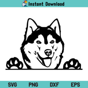Siberian Husky SVG, Siberian Husky SVG File, Siberian Husky SVG Design, Husky SVG, Husky SVG File, Siberian Husky Dog SVG, Husky Dog SVG, PNG, DXF, Cricut, Cut File