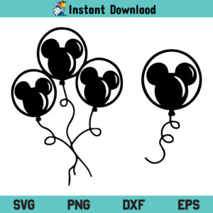 Free Free 172 Svg Mickey Balloons Disney Balloon Svg SVG PNG EPS DXF File