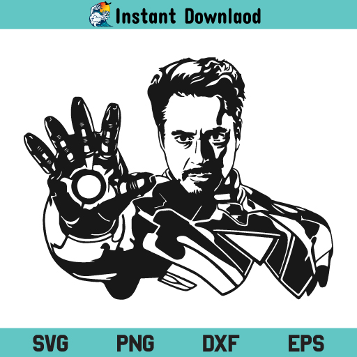 Tony Stark SVG, Tony Stark SVG File, Tony Stark SVG Design, Iron Man Tony Stark SVG, Iron Man SVG, Avengers SVG, Tony Stark, SVG, PNG, DXF, Cricut, Cut File