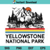 Yellowstone National Park SVG, Yellowstone National Park SVG File, Yellowstone National Park SVG Design, Yellowstone SVG, National Park SVG, Yellowstone National Park, SVG, PNG, DXF, Cricut, Cut File
