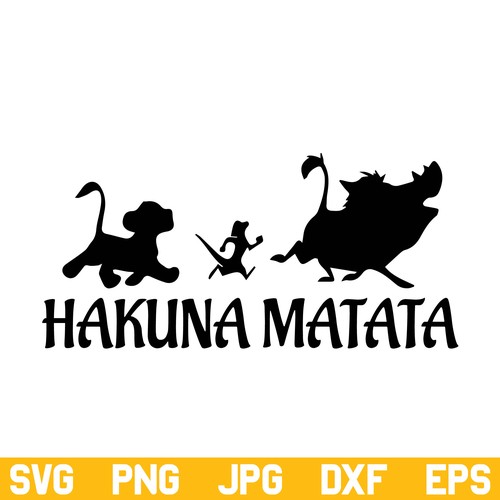 Hakuna Matata SVG, Disney Lion King Hakuna Matata SVG, Hakuna SVG ...