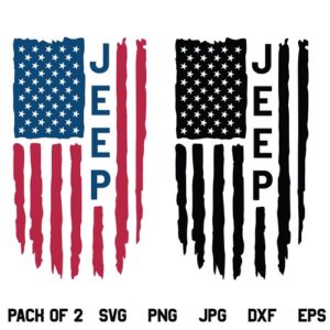 Jeep US Flag SVG, Jeep Flag SVG, Jeep American Flag SVG, Jeep SVG, Distressed Flag SVG, US Flag SVG, America Flag SVG, PNG, DXF, Cricut, Cut File