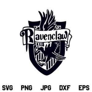 Ravenclaw SVG, Harry Potter Ravenclaw SVG, Hogwarts Ravenclaw SVG, Ravenclaw House Badge SVG, PNG, DXF, Cricut, Cut File, Clipart