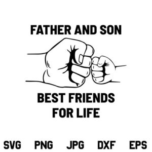 Father and Son Fist Bump SVG, Father and Son SVG, Fist Bump SVG, Father, Dad, Fathers Day, SVG, PNG, DXF, Cricut, Cut File