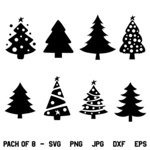 Christmas Tree SVG Bundle, Christmas Tree SVG, Christmas SVG, Tree SVG, Christmas Tree, SVG, PNG, DXF, Cricut, Cut File, Clipart