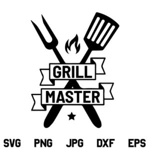 Grill Master SVG, Grill Master SVG File, Grill SVG, Grilling SVG, BBQ SVG, Barbeque, BBQ SVG, Fathers Day, Dad SVG, Grill Dad SVG, Chef SVG, PNG, DXF, Cricut, Cut File