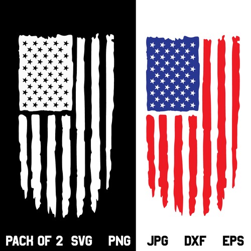 Distressed Flag SVG, USA Flag SVG, American Flag SVG, 4th July ...