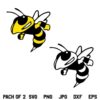 Yellow Jacket Hornet SVG Bundle, Hornet Bee SVG, Bee SVG, Hornet Mascot SVG, Yellow Jackets Hornet SVG, PNG, DXF, Cricut, Cut File