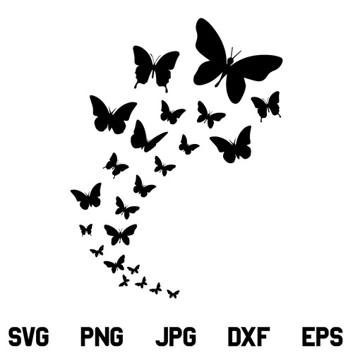 Butterfly Swarm SVG, Butterfly Swarm SVG File, Butterfly SVG, Butterfly