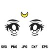 Anime Eyes SVG, Anime Eyes SVG File, Sailor Usagi SVG, Sailor Moon SVG, Anime SVG, Usagi Tsukino SVG, PNG, DXF, Cricut, Cut File, Clipart