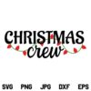 Christmas Crew SVG, Christmas Lights SVG, Christmas SVG, Christmas Crew Lights SVG, Merry Christmas SVG, PNG, DXF, Cricut, Cut File