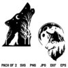 Wolf SVG Bundle, Howling Wolf SVG, Mountain Wolf SVG, Wolf SVG, Wolf Head SVG, Wolf Shirt SVG, Wolf, SVG, PNG, DXF, Cricut, Cut File