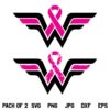 Fight Breast Cancer Wonder Woman SVG, Breast Cancer Awareness Wonder Woman, Fight Breast Cancer SVG, Wonder Woman SVG, Breast Cancer SVG, Cancer Survivor SVG, Fight Cancer SVG, PNG, DXF, Cricut, Cut File