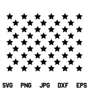 US 50 Star Union for American Flag SVG File, 50 Stars SVG, USA Flag, American Flag SVG, Union 50 stars SVG, 50 Stars American Flag SVG, US, 50 Stars, SVG, PNG, DXF, Cricut, Cut File