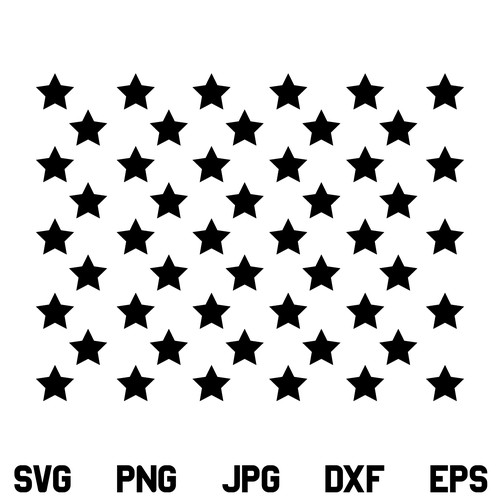 50 Stars SVG, USA Flag, American Flag SVG, Union 50 stars SVG, 50...