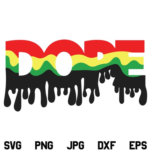 Dope Dripping SVG, Afro Dope Dripping SVG, Africa SVG, Dope SVG, Afro SVG, Dope Drip SVG, Dripping SVG, Black History Month SVG, Black Woman, Afro Woman, Power, SVG, PNG, DXF, Cricut, Cut File