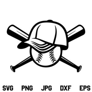 Baseball Bat SVG, Baseball/Softball Bats Crossed SVG, Baseball SVG, Crossed Baseball Bats SVG, Baseball Softball Bat SVG