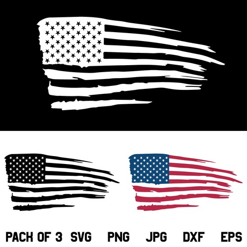 USA Distressed Flag SVG, American Flag SVG, US Flag SVG, Distressed Flag SVG, 4th July SVG, Fourth of July SVG, US Flag SVG Bundle, SVG, PNG, DXF, Cricut, Cut File