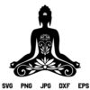Yoga Buddha SVG, Yoga SVG, Buddha SVG, Yoga Meditation SVG, Yoga Meditation SVG, Yoga Practice SVG, Yoga Pose SVG, PNG, DXF, Cricut, Cut File