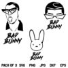 Bad Bunny SVG, Bad Bunny SVG File, El Conejo Malo SVG, Bad Bunny SVG Bundle, Bad Bunny Logo SVG, PNG, DXF, Cricut, Cut File
