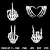 Skeleton Hands SVG, Skeleton SVG, Skeleton Middle Finger SVG, Halloween SVG, Cute Halloween Shirt SVG, Skull Skeleton Hand SVG, PNG, DXF, Cricut, Cut File
