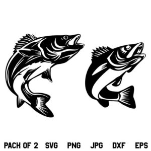 Walleye SVG, Walleye Fish SVG, Walleye SVG File, Walleye, SVG, PNG, DXF, Cricut, Cut File