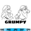 Grumpy SVG, Grumpy SVG File, Grumpy SVG Design, Dwarf SVG, Snow White SVG, Disney SVG, Snow White and The Seven Dwarfs SVG, Funny SVG, Disney SVG, PNG, DXF, Cricut, Cut File