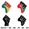 Raised Fist Africa SVG, Raised Fist SVG, Africa Map SVG, Black Lives Matter SVG, Black Power SVG, Raised Fist, SVG, PNG, DXF, Cricut, Cut File