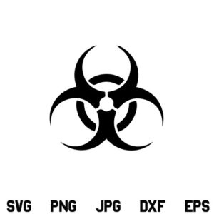 Biohazard SVG, Biohazard Warning Symbol, Biohazard Logo SVG, Biohazard, SVG, PNG, DXF, Cricut, Cut File