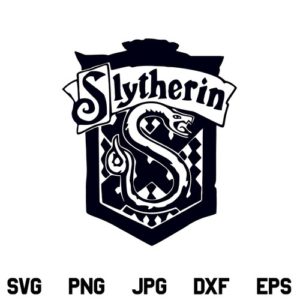 Slytherin SVG, Slytherin Emblem SVG, Harry Potter SVG, Hogwards House Crest SVG, Slytherin, SVG, PNG, DXF, Cricut, Cut File