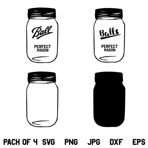 Balls Mason Jar SVG Bundle, Mason Jar SVG, Canning Season, Canning Time, Mason jar, Kitchen, Home, Garden, SVG, PNG, DXF, Cricut, Cut File