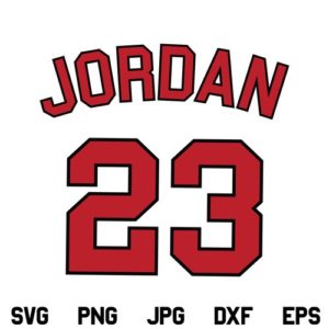 Michael Jordan 23 SVG, Michael Jordan SVG File, Jordan Jersey SVG, Jordan 23 SVG, Jordan Jersey 23, SVG, PNG, DXF, Cricut, Cut File