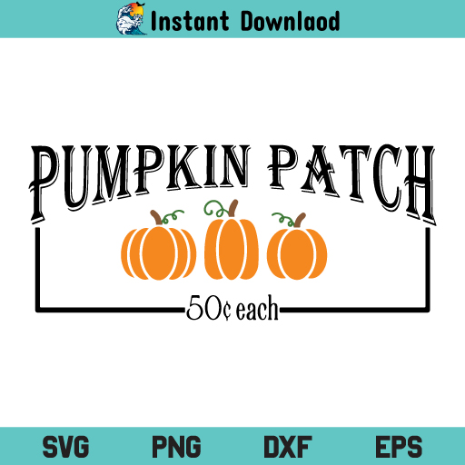 Pumpkin Patch SVG, Halloween Pumpkin Patch SVG File, Fall SVG, Halloween SVG, Farmhouse, Autumn SVG, Pumpkin SVG, Pumpkin Patch