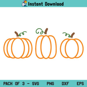 Fall Pumpkin Outline SVG, Autumn Pumpkin Outline SVG, Pumpkin Outline SVG