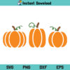 Pumpkin Clipart SVG, Pumpkin SVG Cut File, Halloween Pumpkin SVG File SVG, Fall Pumpkin SVG, Pumpkin SVG, 3 Pumpkin SVG